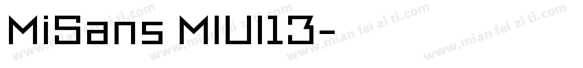 MiSans MIUI13字体转换